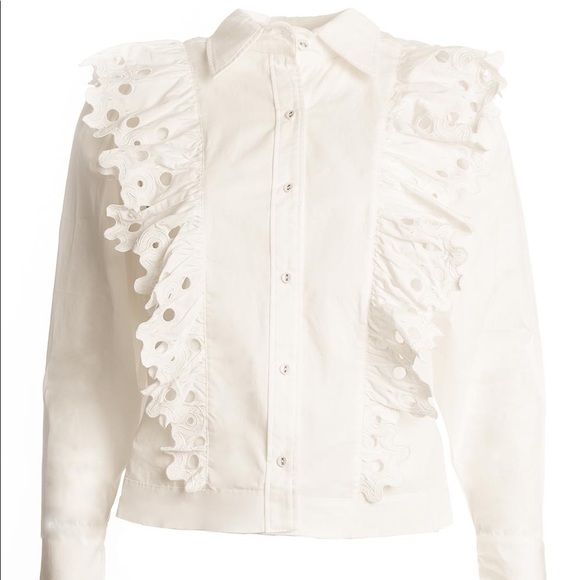 NWT MAGALI PASCAL TILIA SHIRT WHITE SIZE XS MSRP $340 - Picture 2 of 9
